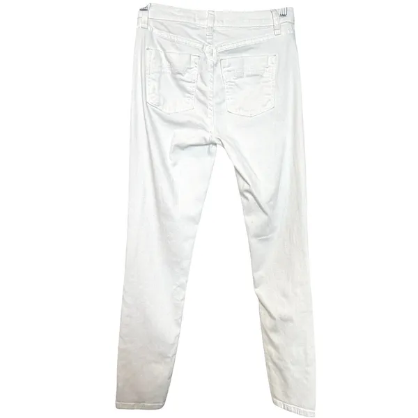 Free People Skinny Jeans High Rise‎ Stretch Denim White Slim Fit Womens 26 - Image 2