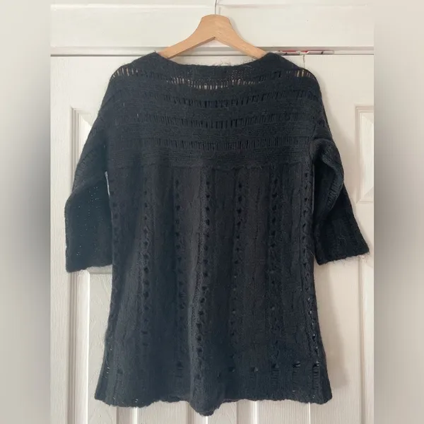 Zara Knit Size Medium‎ Knit Black Sweater Excellent Condition - Image 2