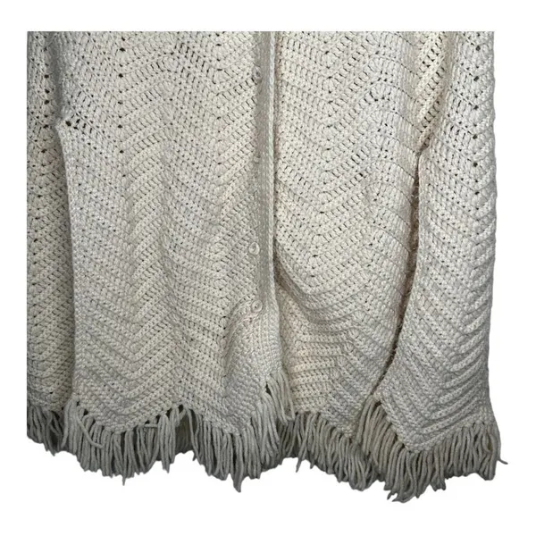 Vintage Hand Crocheted‎ Cape Size undefined - Image 3