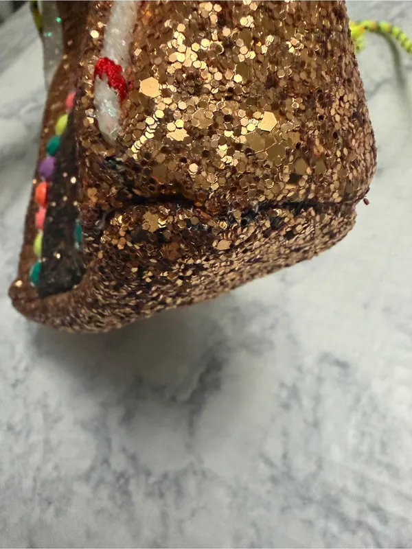 J. Crew Crewcuts “Kids” Crossbody Glitter Gingerbread House Bag - Image 5