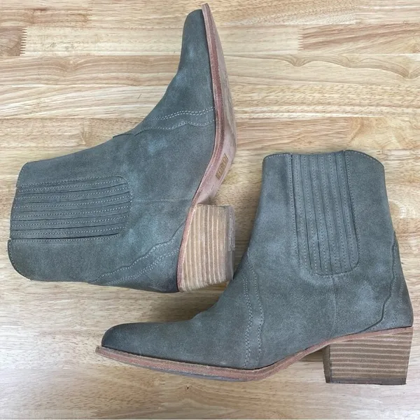 Free People Beige Gray New Frontier Chelsea Western Cowboy Boots Sz.39(US 8.5) - Image 9