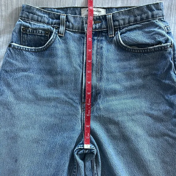 Reformation Stevie Ultra High Rise Jeans in Sydney Wash Sz 27 - Image 10