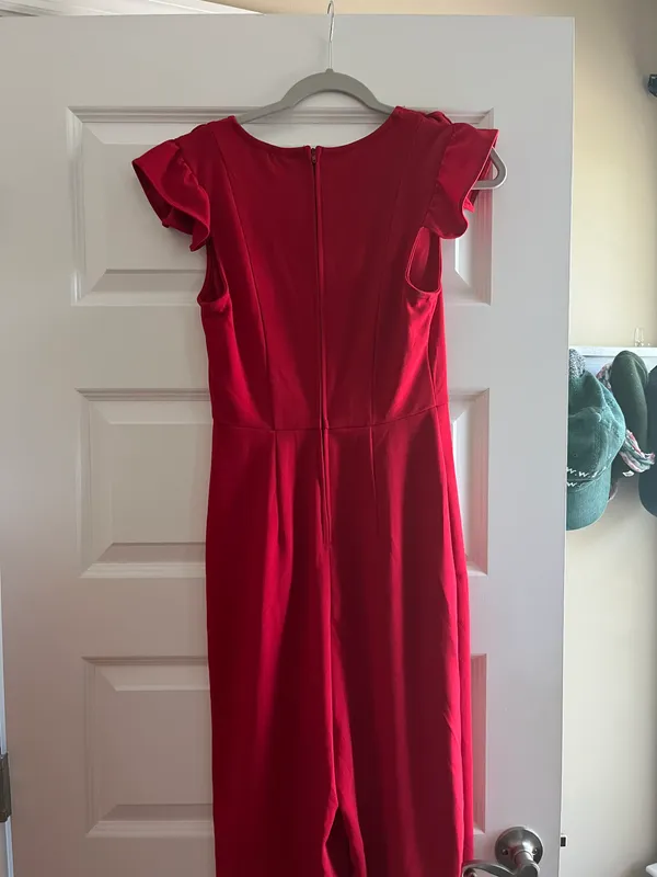 Red Ruffle Romper - Image 3