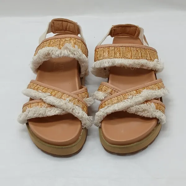 Coconuts By Matisse Fuji Platform Sandals Shoes Women's Size 6M Tan Beige Boho - Image 2