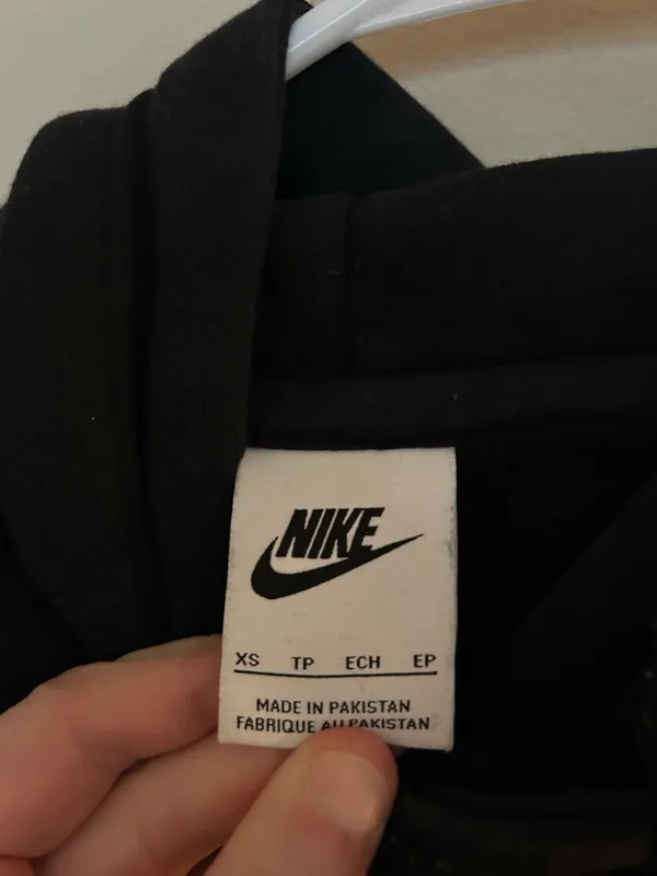 Nike Black Hoodie Sweatshirt Logo Swoosh - Image 3