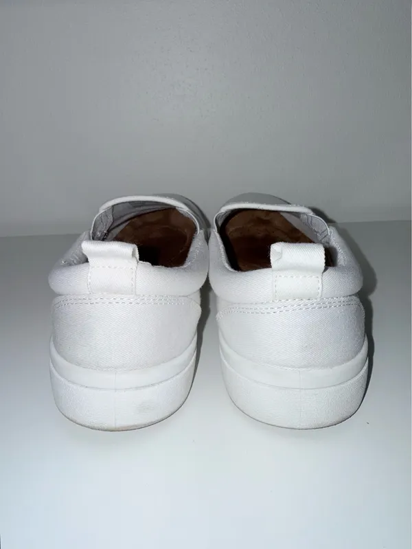 Maurices Supercush Kate Sneakers Solid White Slip-on Comfort Everyday - Image 7