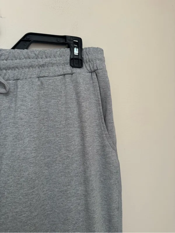 Quince Flowknit Mid-Rise Jogger Women’s XL Heather Gray Lounge Pants - Image 3