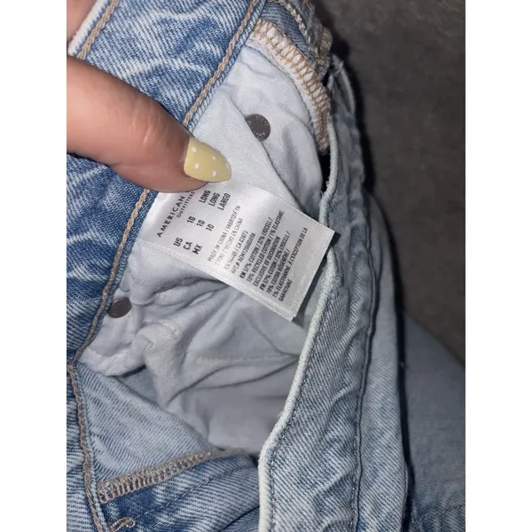 american eagle super high rise straight 10 long - Image 5