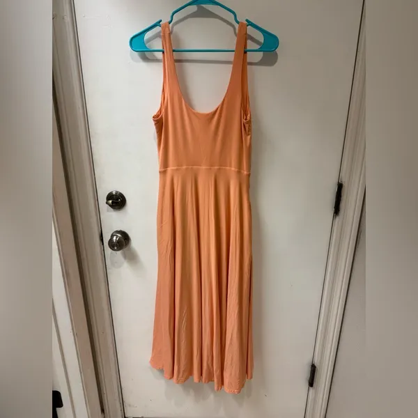 Athleta Women's Cactus Peach Sleeveless Santorini Midi Dress Size small - Image 4