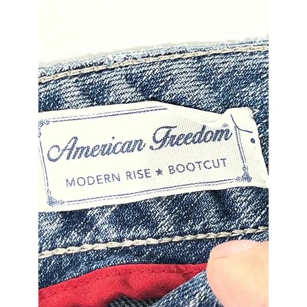 VTG‎ Tommy Hilfiger Jeans Women Sz 8 Bootcut Modern Rise Blue Denim Y2K Classic - Image 6