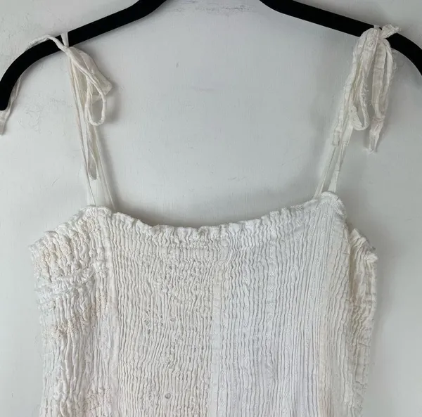 Antica Sartoria Crochet Lace Boho Mini Dress Beachy Sz S/M - Image 5