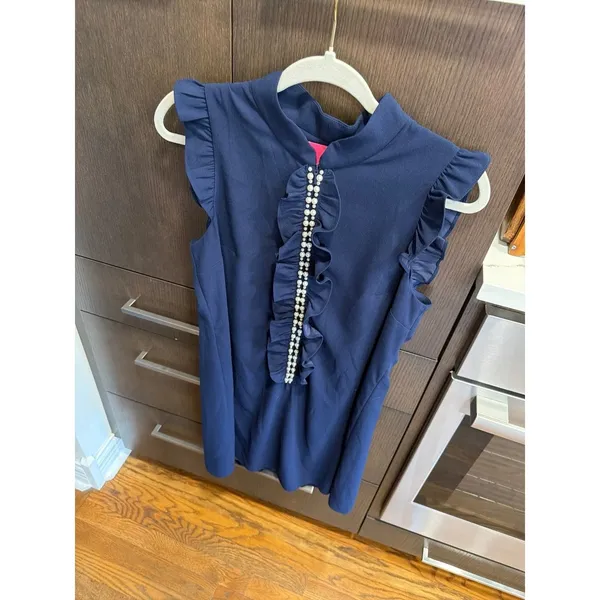 Lilly Pulitzer "Adalee" Shift Dress in the color True Navy size 6 - Image 2
