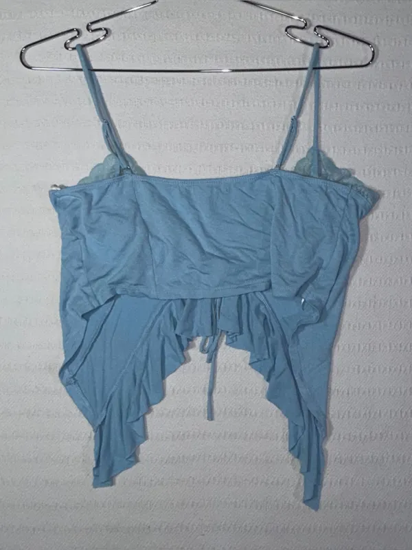 Urban Outfitters Romantic Lace Trim Flyaway Cami Top Size M Fairy Coquette - Image 2