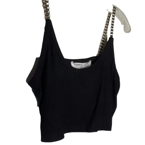 Emma & Sam Black Crop‎ Top nwt - Image 3