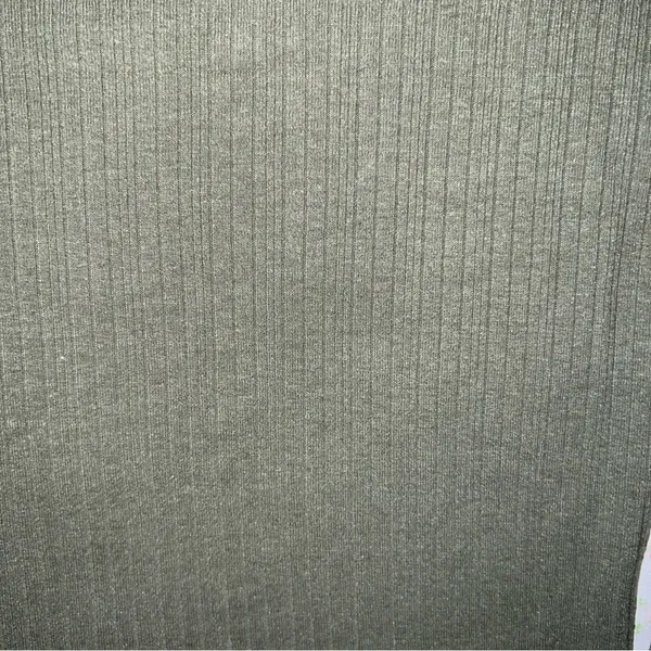 Old Navy Olive Green Ribbed Square Neck Long Sleeve Tee - Image 5