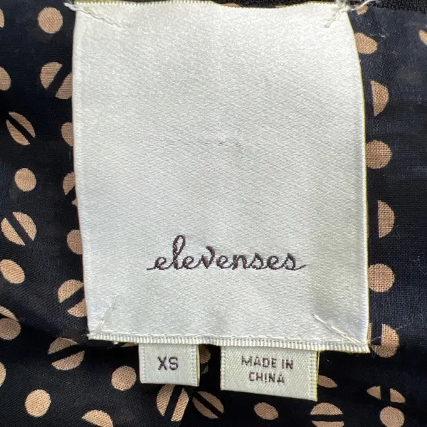 Anthropologie Elevenses Black Crop Eyelash Trim‎ Blazer Jacket - Image 7