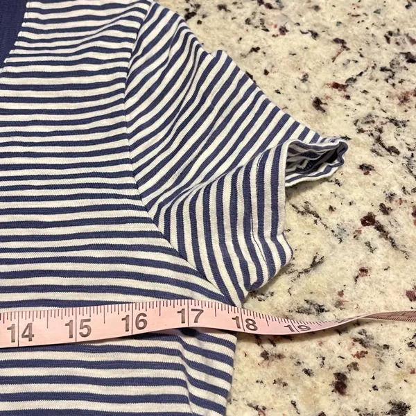 Universal Thread T-Shirt Dress Women S Blue Nautical Striped Cotton Mini Casual - Image 7
