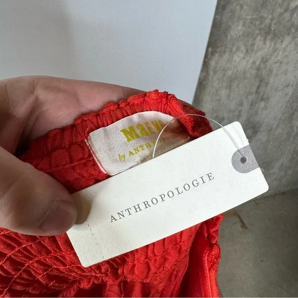 Anthropologie Maeve‎ NWT Strapless Lace Mini Dress Size Large - Image 9