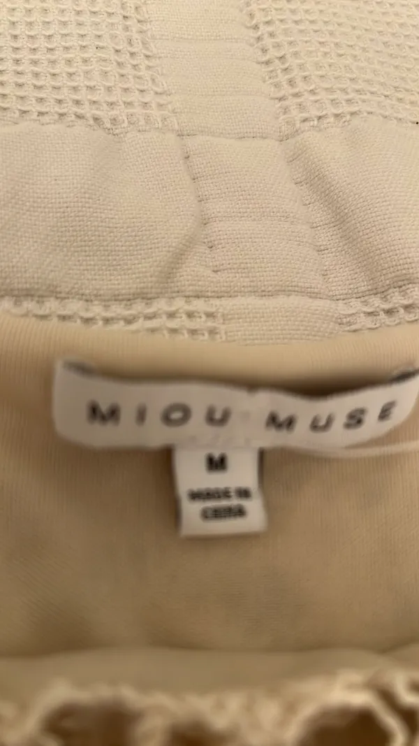 Miou muse top and skirt set Tan Size M - Image 5