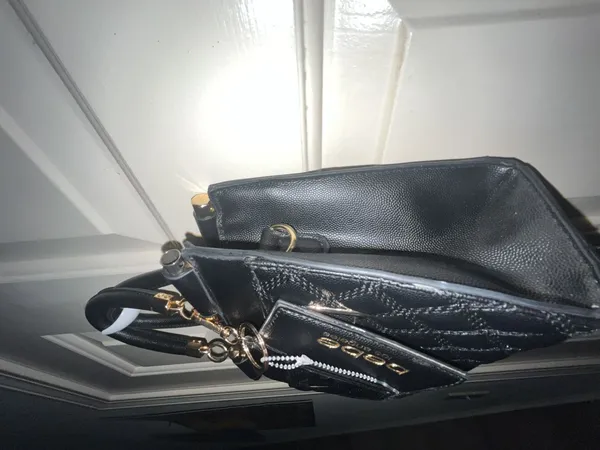 Bebe Alex Quilted Small Satchel Bag with Card Holder - Image 2