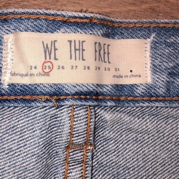We the Free size 25 distressed jean skirt - Image 5