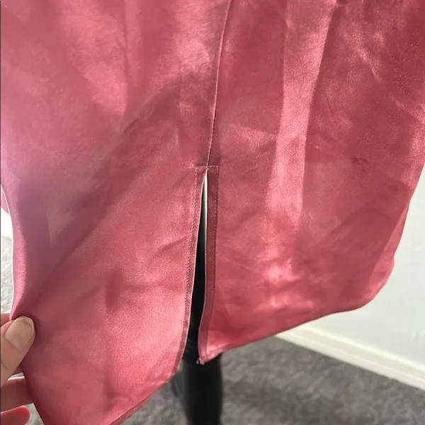 Morgan Taylor Pink Silky Nightgown - Image 6