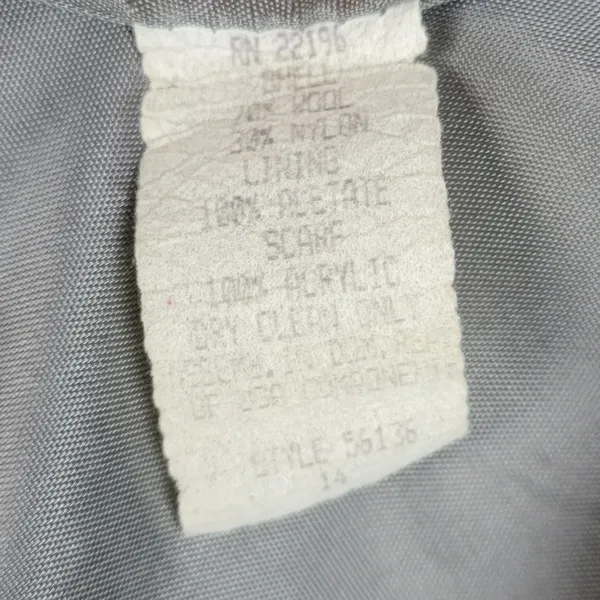 Herman Kay Womens Coat 14 Gray Wool Blend Button Front Lined Overcoat‎ Jacket - Image 4