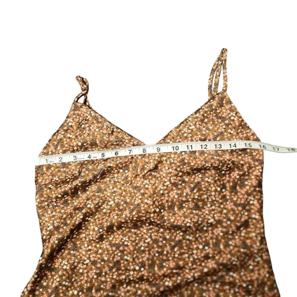 Audrey 3+1 Alice Floral Slip Brown Dress‎ - Image 3
