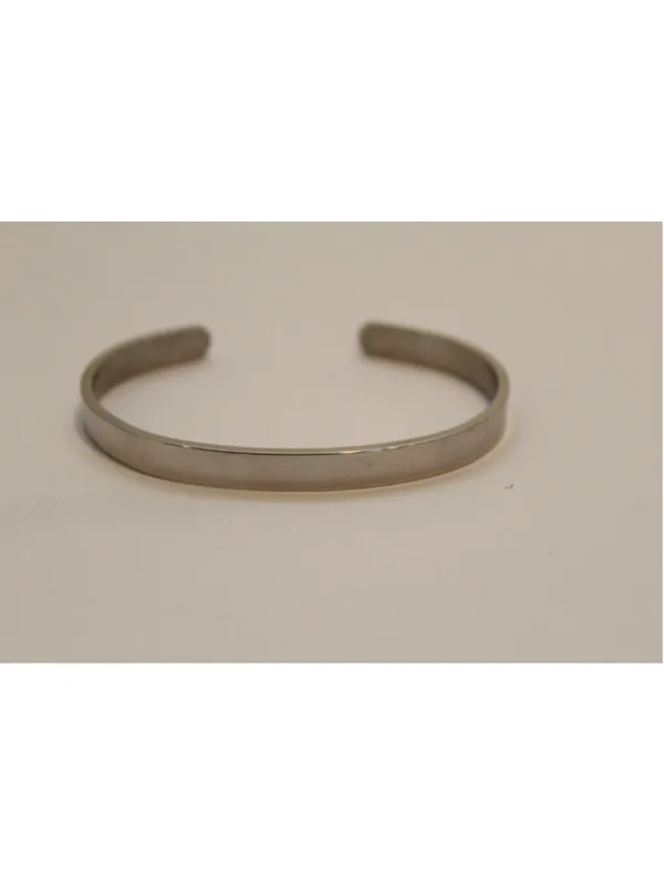 Jopcuff Women’s Expressions Silver Cuff Bracelet One Size - Image 2