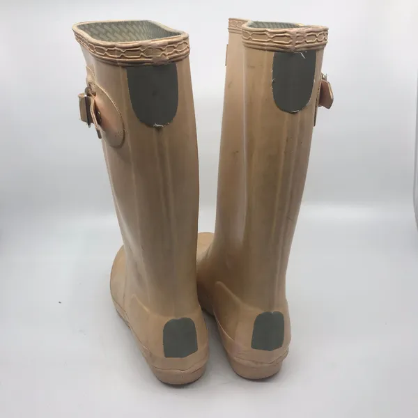 Unisex Hunter Boots Cream Size US 2M/3F - Image 4