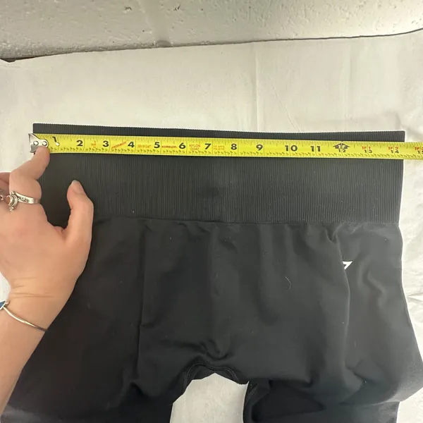 Gymshark Vital Seamless High Waisted Leggings Black Womens medium Activewear - Image 5