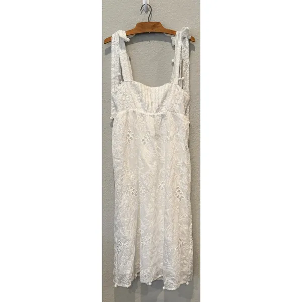 NEW Farm Rio Eyelet Embroidered Midi Dress Size XS - Image 14