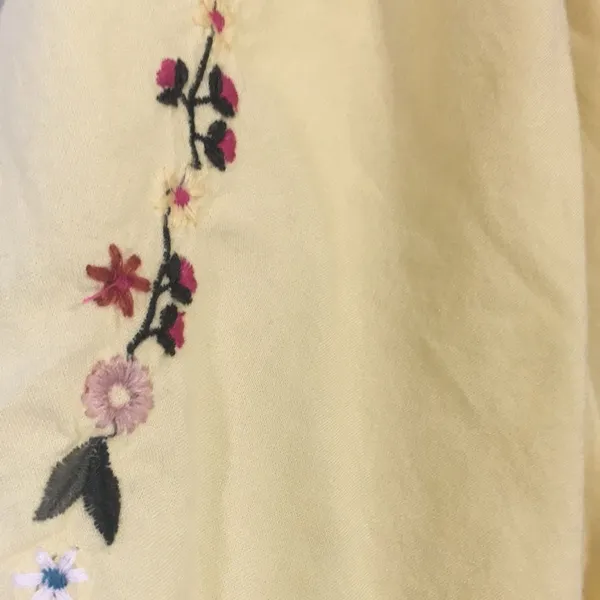 Francescas Yellow Floral Off Shoulder Ruffle Top - Image 2