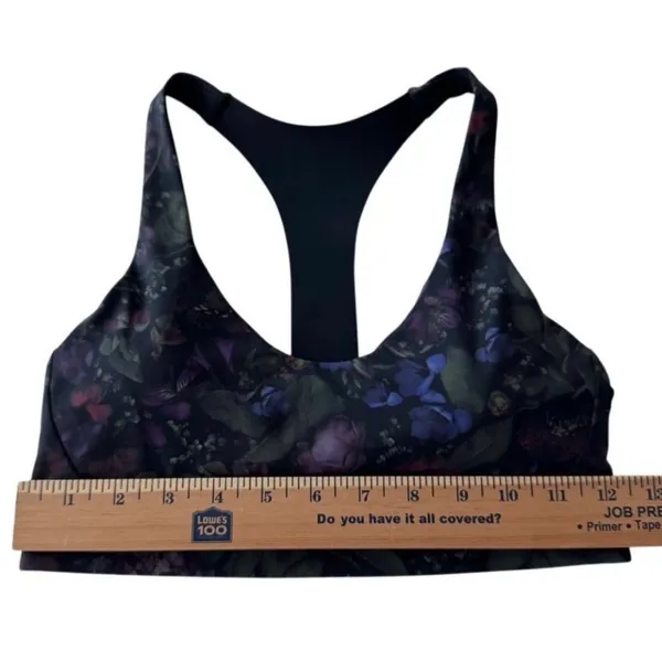 Lululemon Break Free Bra Nulux Frozen Flourish Multi / Black Size 6 - Image 5
