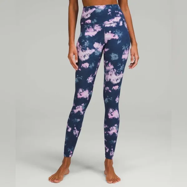 Lululemon Align Leggings High Rise Pants 28" Circulate Tie Dye Mineral navy - Image 2