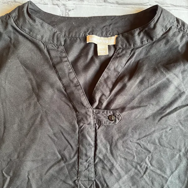 Woman Within Blouse Black 18/20 Large Top Shirt - Image 6
