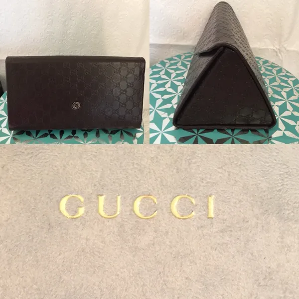 Gucci ( Authentic )‎ Leather wallet/eyeglass Case! - Image 3