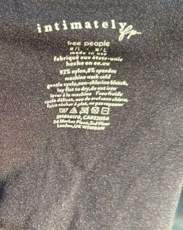 Free People Intimately Long Sleeve Top M/L Black - Image 3