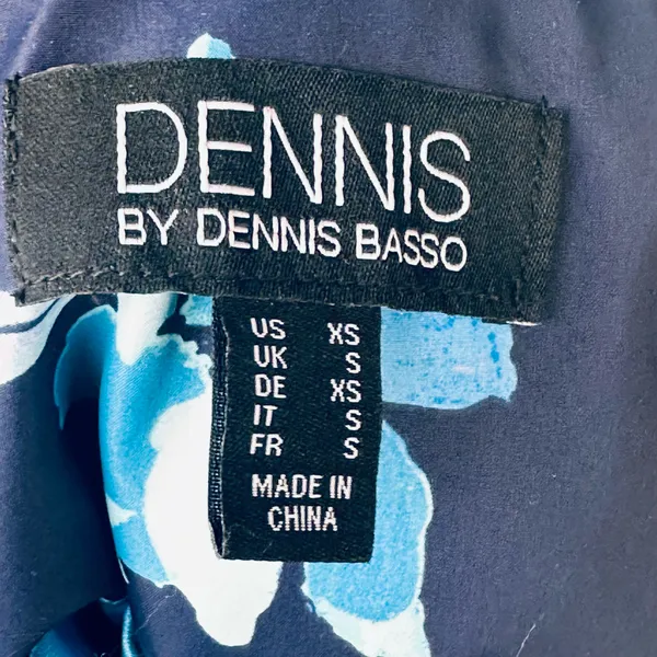 Dennis Basso Spring Rain Blue Floral Raincoat size XS - Image 12