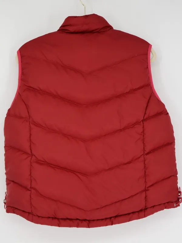 L.L.Bean Women’s Reversible Red Large Goose Down Puffer Vest Full Zip Outdoor - Image 11