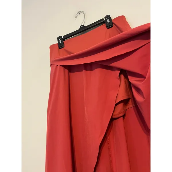 Halara Breezeful™ High Waisted High Low Ruffle 2-in-1 Skirt Pompeian Red Size M - Image 5
