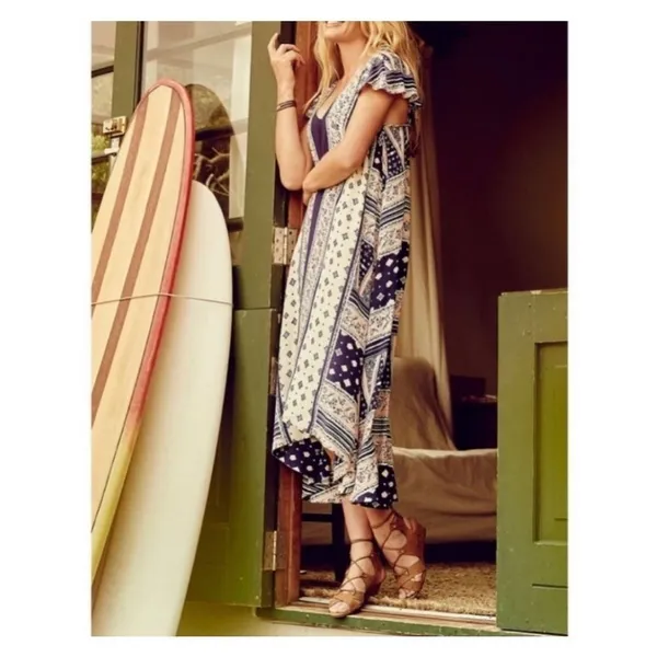 Maeve Anthropologie bohemian cape like sundress size small - Image 3