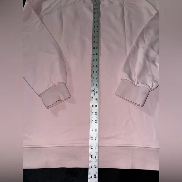Lululemon Perfectly Oversized Cropped Crew Softstreme Pink Peony‎ Size 14 - Image 7