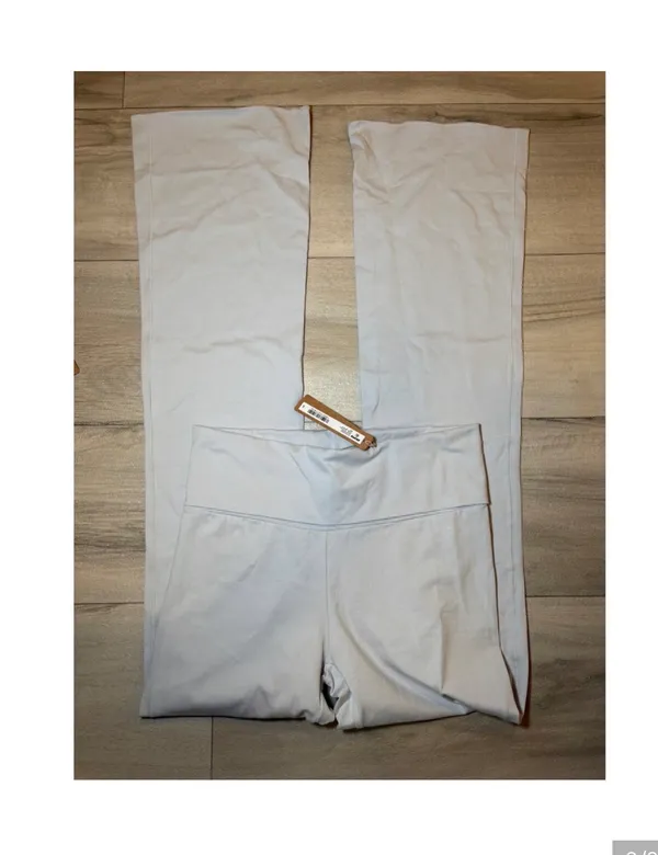 Skims Cotton jersey fold-over pant  - Image 3