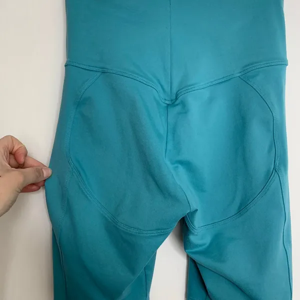 Bombshell Sportswear Jade Teal High Waisted Shorts Womens Medium - Image 6