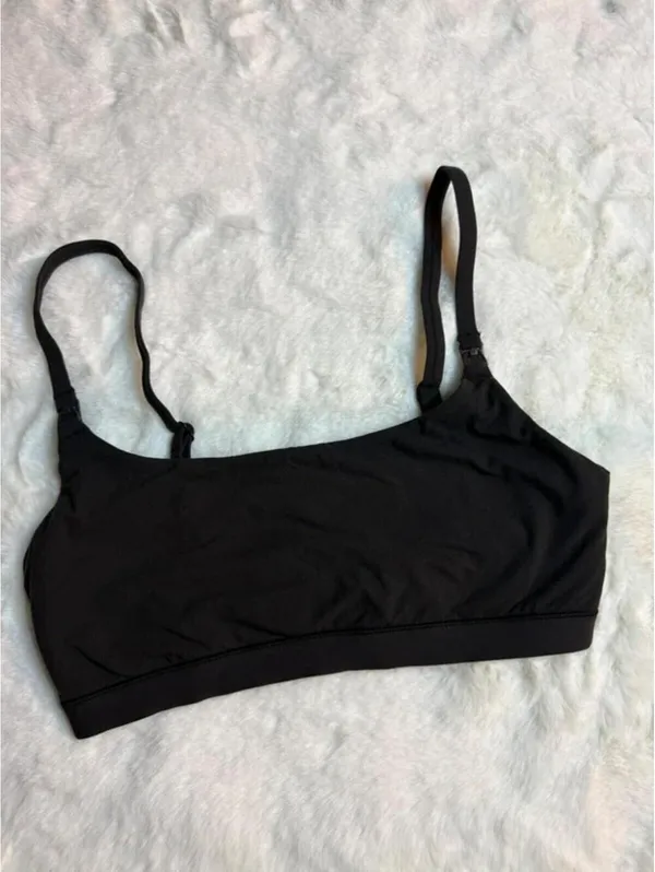 SKIMS Maternity Nursing Bra Onyx XS NEW - Image 2