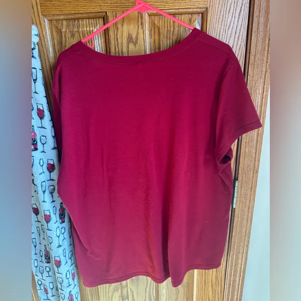 Pajama Set Size XL Time for Wine Top & Fleece Pants Wine Glasses Daydream - Image 4