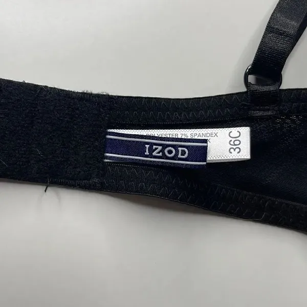 NWT IZOD T-shirt underwire padded bra. Size 36C. Adjustable length straps. - Image 6