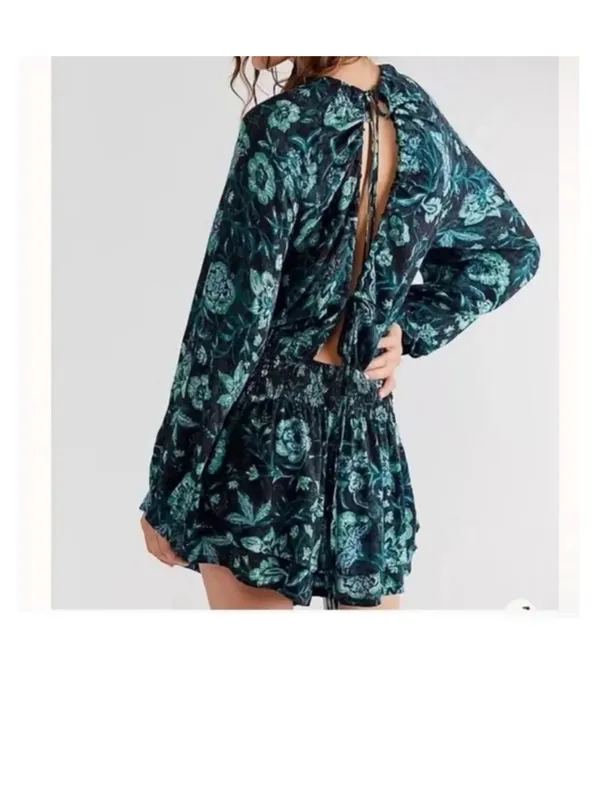 Free people dance till dawn floral romper - Image 2