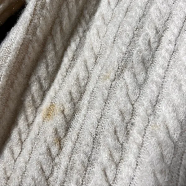 H&M Cream Cable Knit Cowl Neck Sweater - Image 9